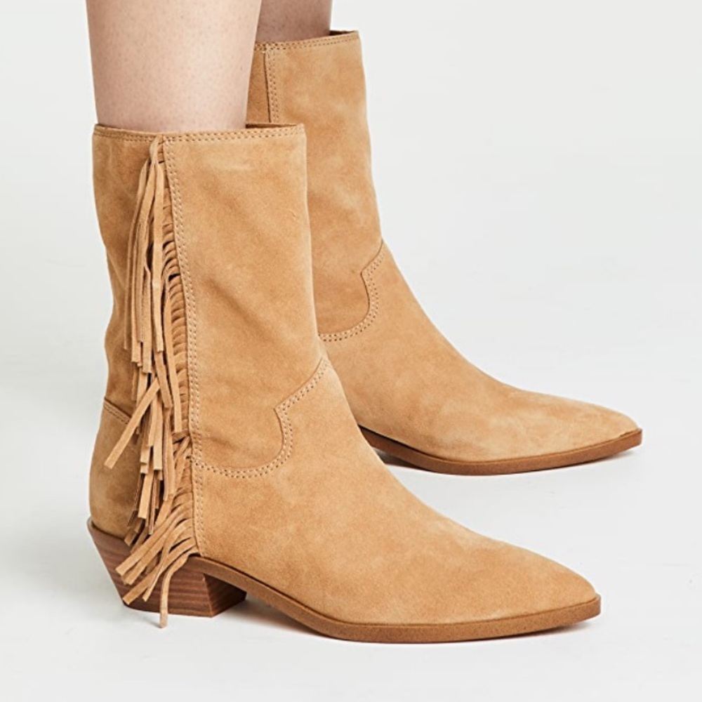 Rebecca Minkoff Krissa fringe western booties